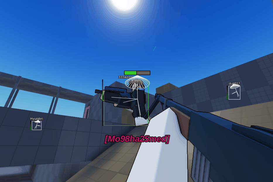 GoS Roblox external menu with combat ESP visuals world settings and config options